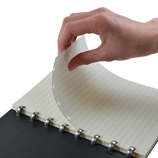 Atoma Amazing Texon Cover Disc-Bound Refillable Notebook Grey 210 x 297 - Image 3