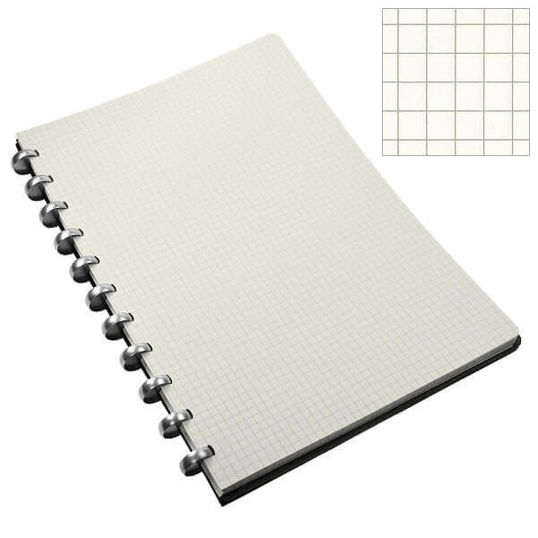 Atoma Pur Disc-Bound Refillable 210 x 297 Notebook Black Leather - Image 5