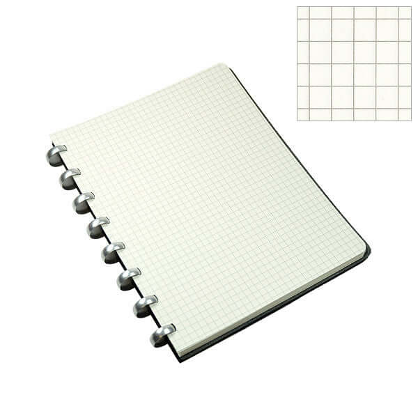 Atoma Pur Disc-Bound Refillable 165 x 210 Notebook Black Leather - Image 5