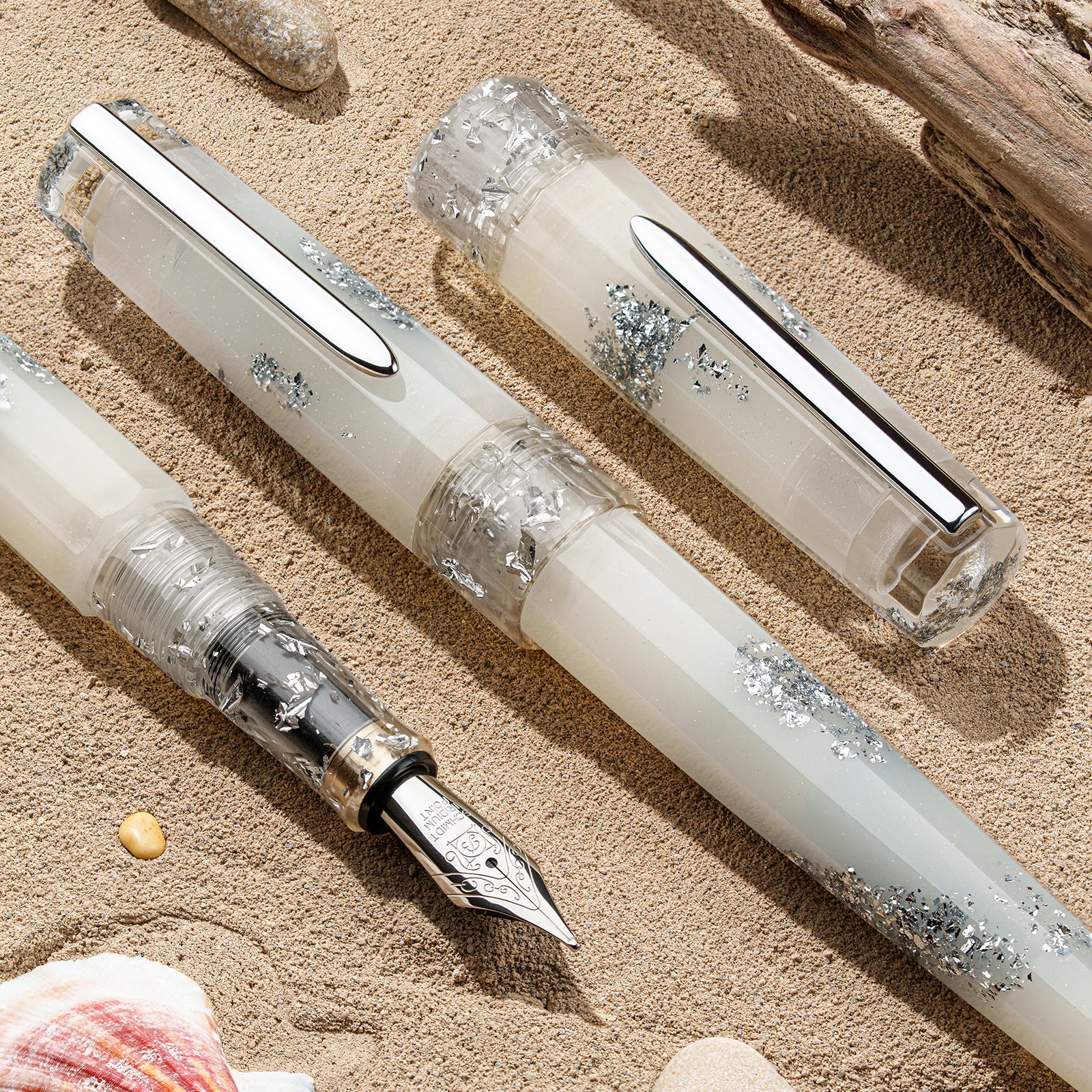 Benu Euphoria Fountain Pen White Beach - Image 3