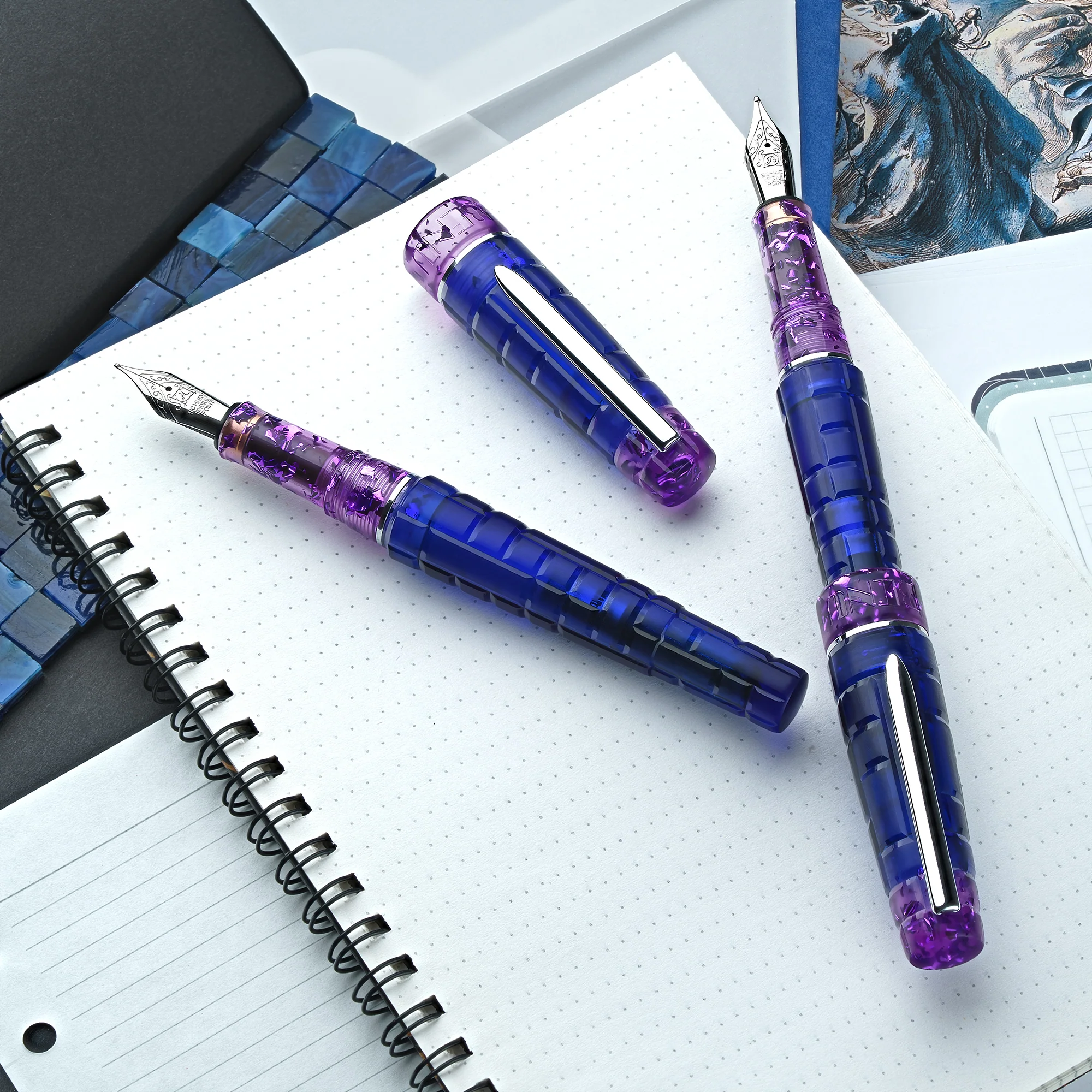 Benu Tessera Fountain Pen Tanzanite - Image 3