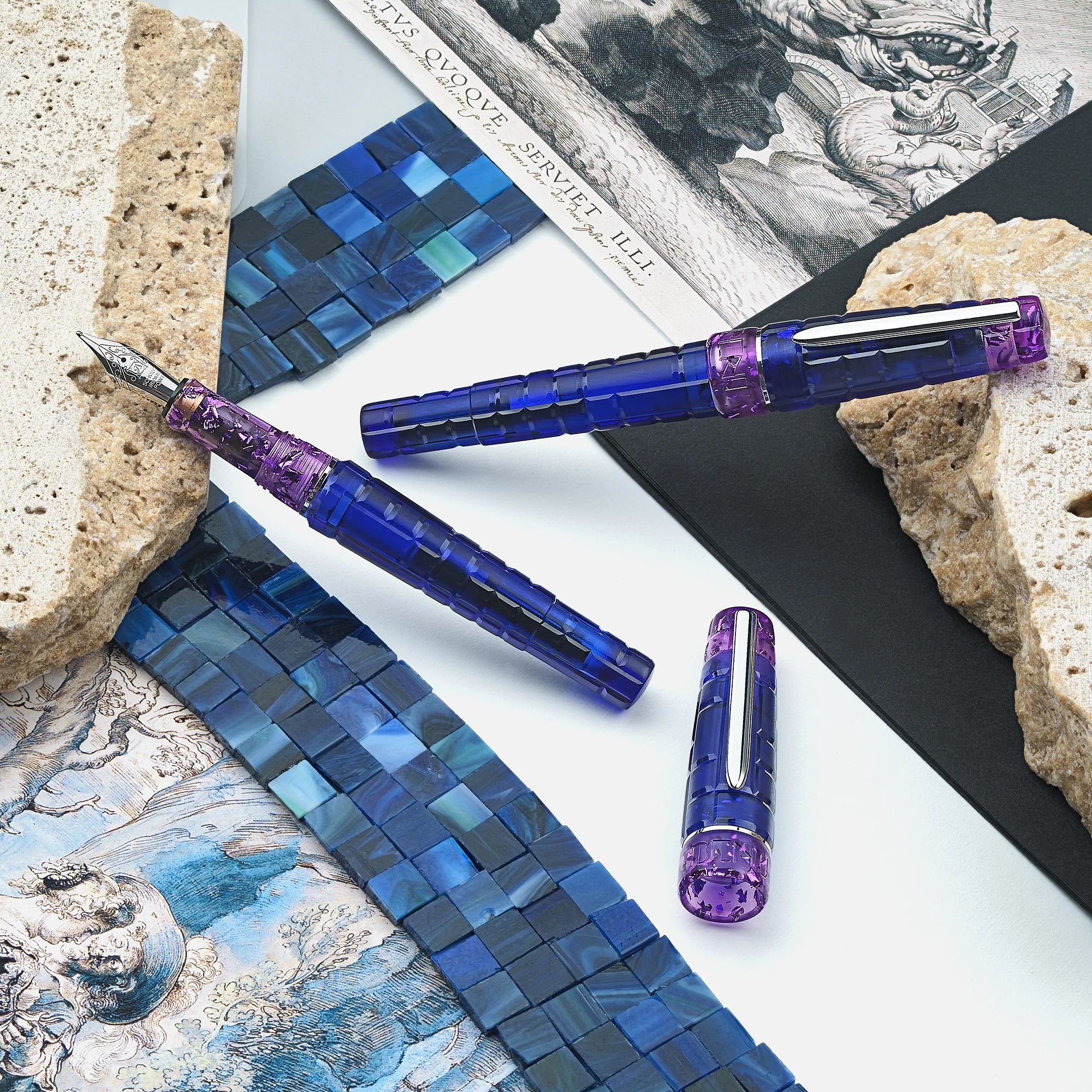Benu Tessera Fountain Pen Tanzanite - Image 5