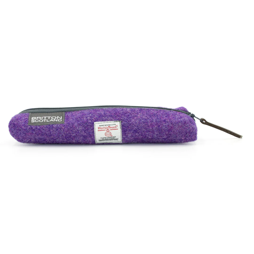 Britton Scotland Handmade Harris Tweed Slim Pencil Case - Image 7