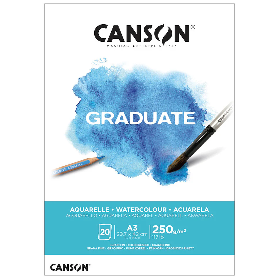 Canson Graduate Watercolour Pad A3
