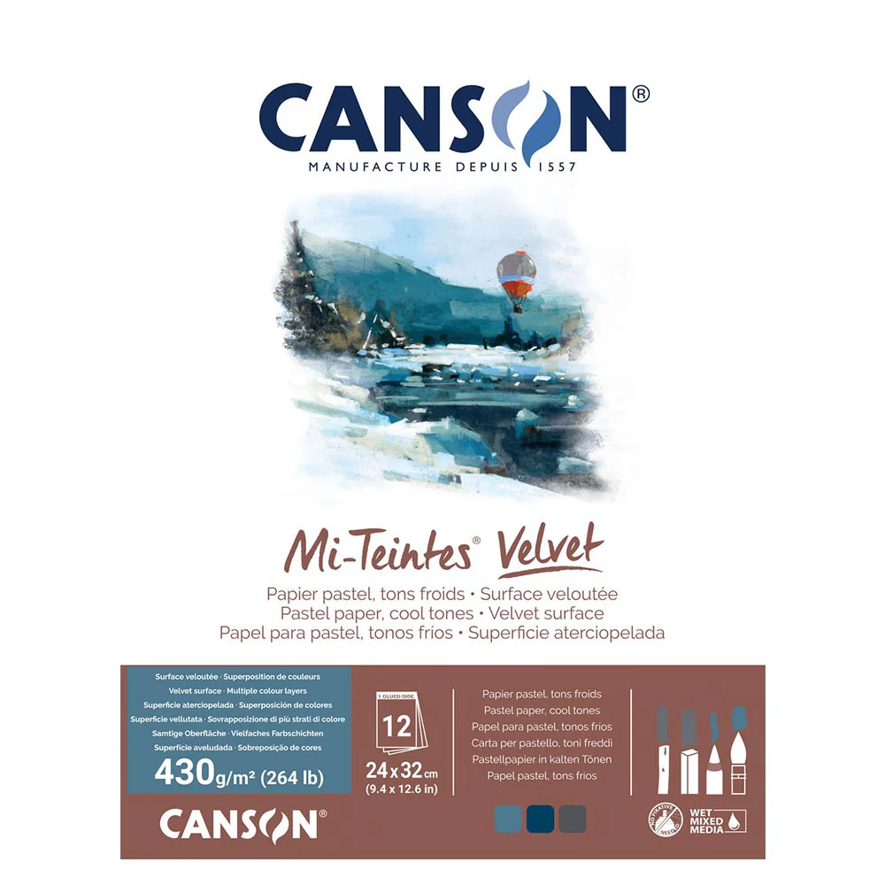 Canson Mi-Teintes 430gsm Velvet Pad 24 x 32 - Image 3