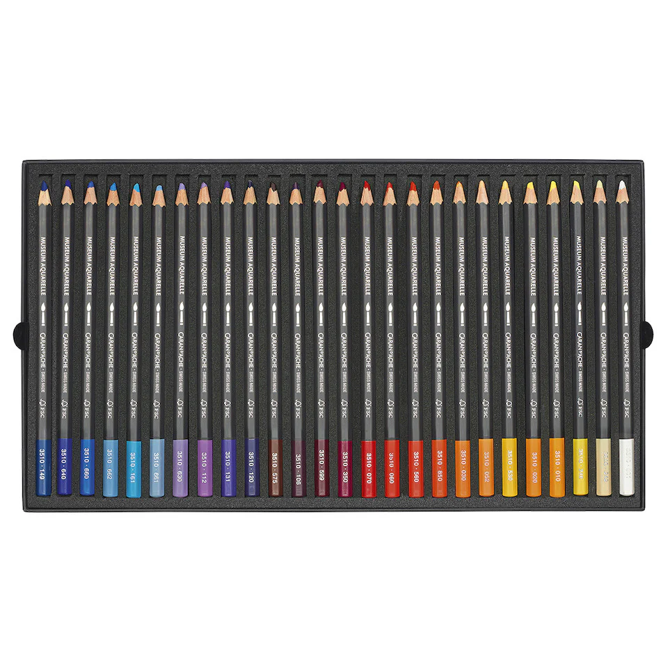Caran d'Ache Museum Aquarell Watercolour Pencil Box of 76 + 2 Technalo - Image 3