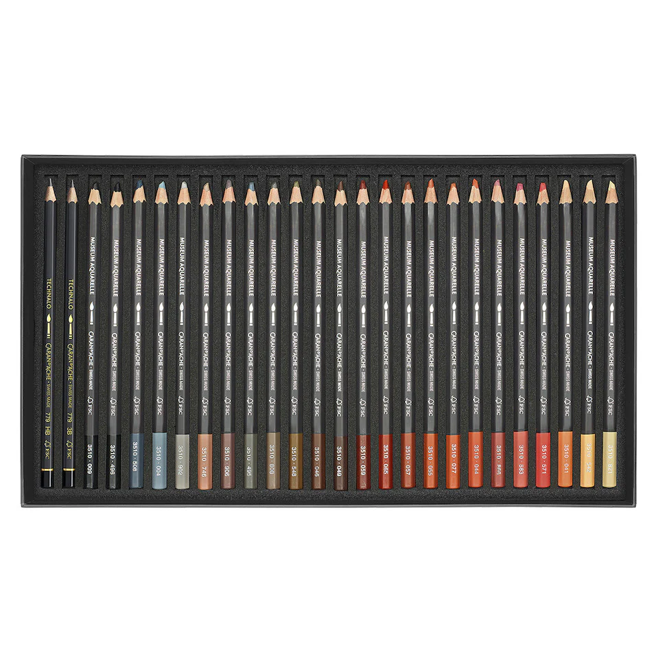 Caran d'Ache Museum Aquarell Watercolour Pencil Box of 76 + 2 Technalo - Image 4