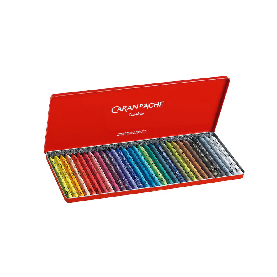Caran d'Ache Neocolor I Water Resistant Wax Pastels Box of 30 - Image 2