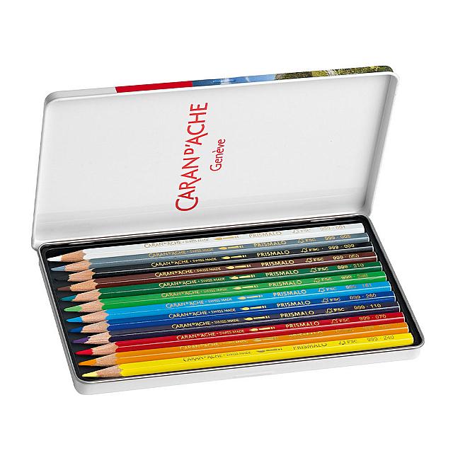 Caran d'Ache Prismalo Colouring Pencils Tin of 12 - Image 2