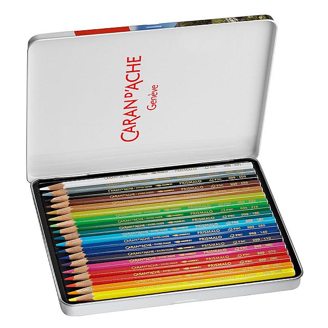 Caran d'Ache Prismalo Colouring Pencils Tin of 18 - Image 2