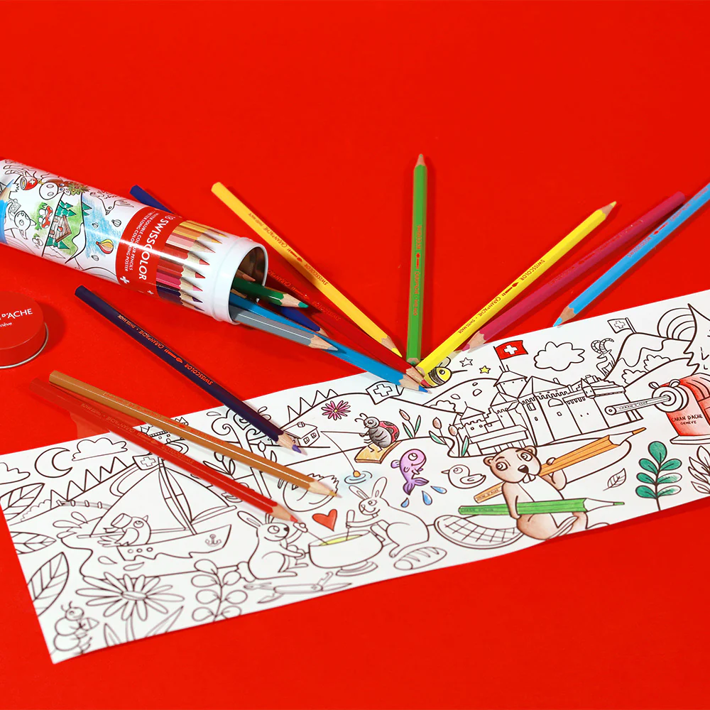 Caran d'Ache Swisscolor Water-Soluble Pencils Tube of 18 - Image 2