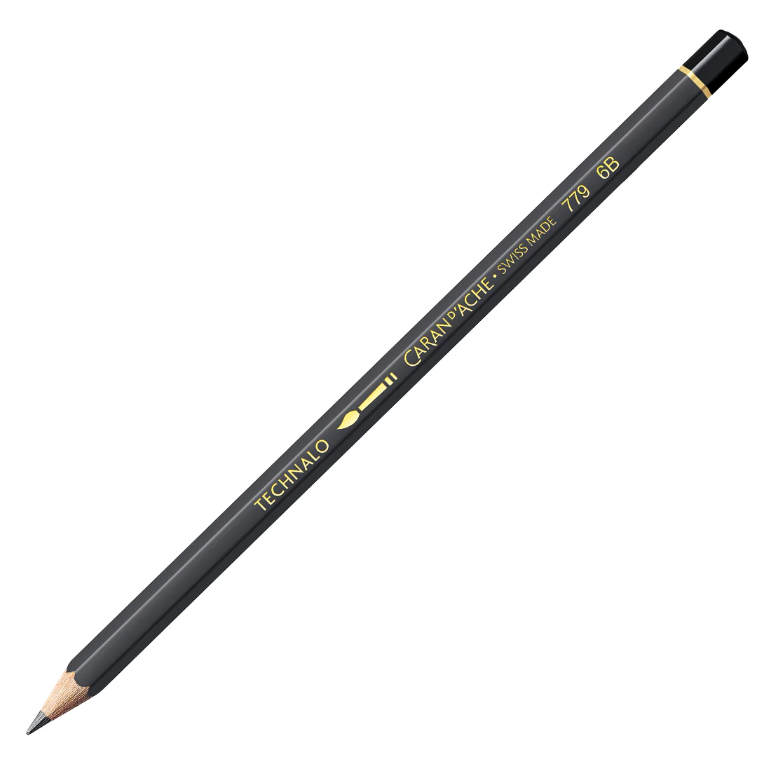 Caran d'Ache Technalo Water-Soluble Graphite Pencil Set of 3 - Image 3