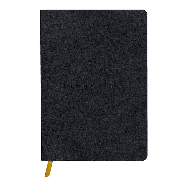 Clairefontaine Flying Spirit Leather Notebook A5 Black - Image 2