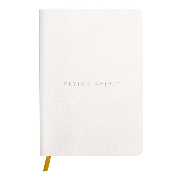 Clairefontaine Flying Spirit Leather Notebook A5 White - Image 2