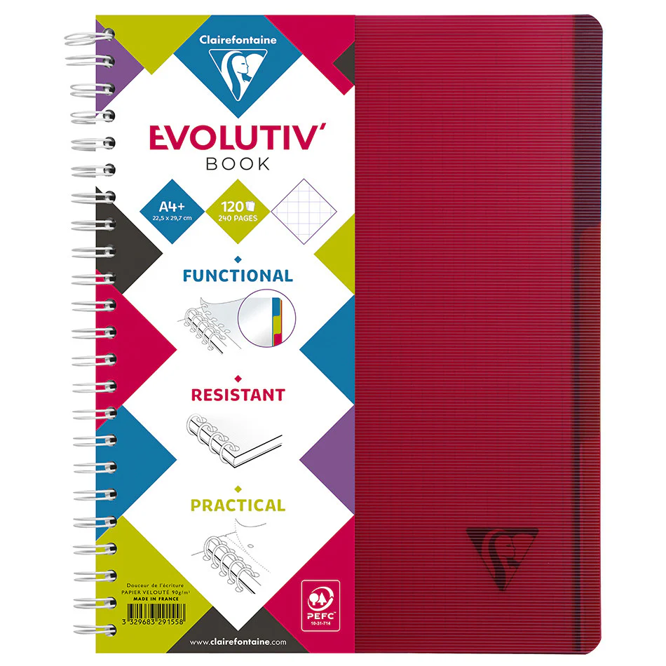 Clairefontaine Linicolor Wirebound Notebook A4 - Image 3