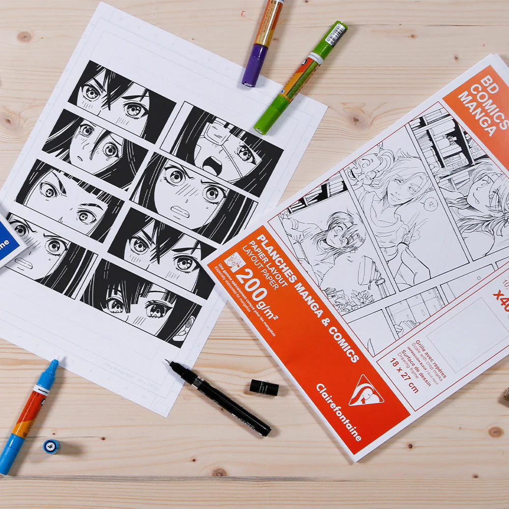Clairefontaine Manga Illustrations pad A5 50 Sheets - Image 2