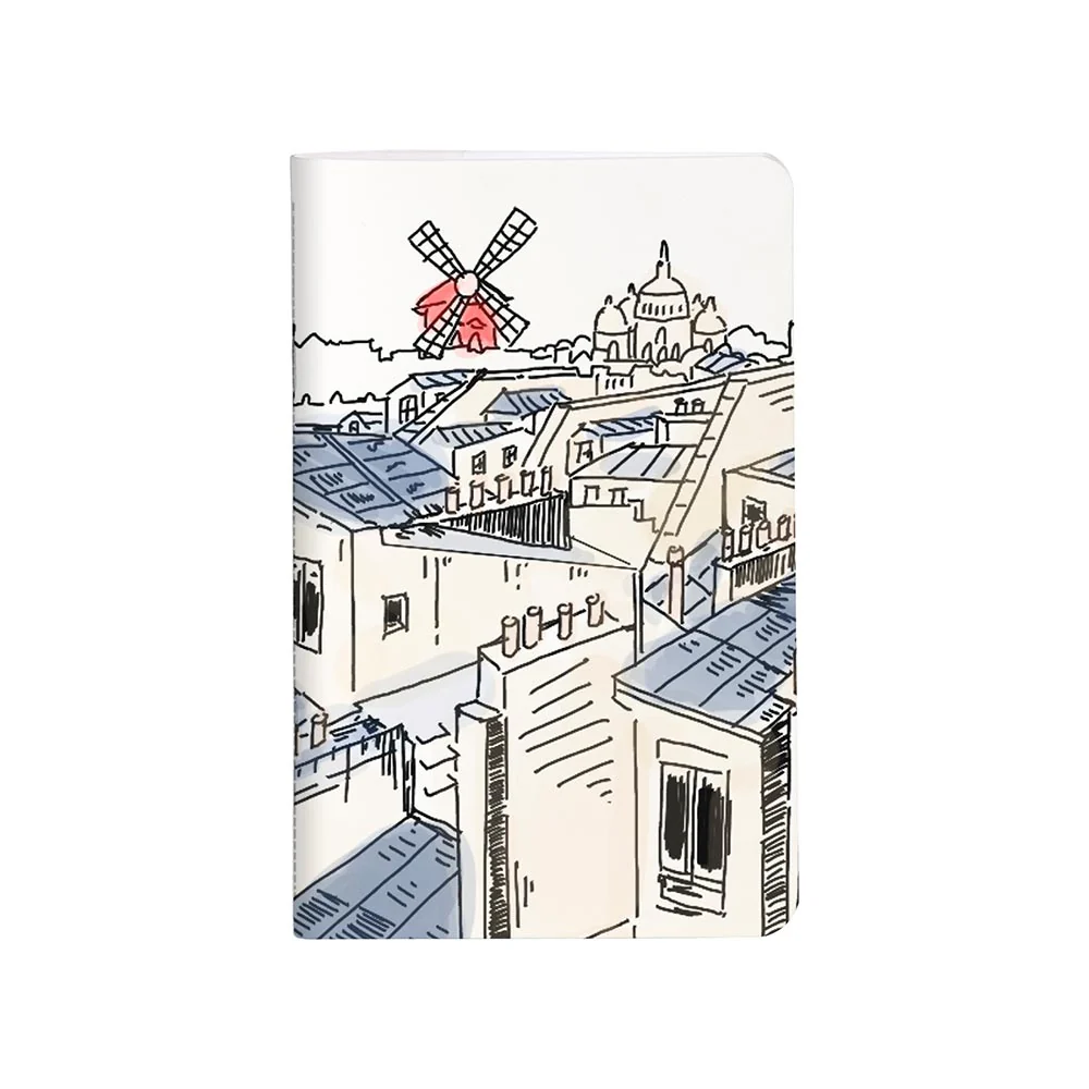 Clairefontaine Moulin Rouge Stapled Notebook Sewn On Spine 75x12cm - Image 3