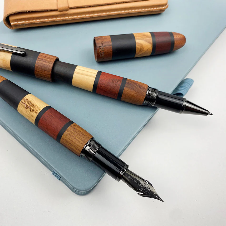 Conklin All American Rollerball Pen Limited Edition Quad Wood 398 - Image 3