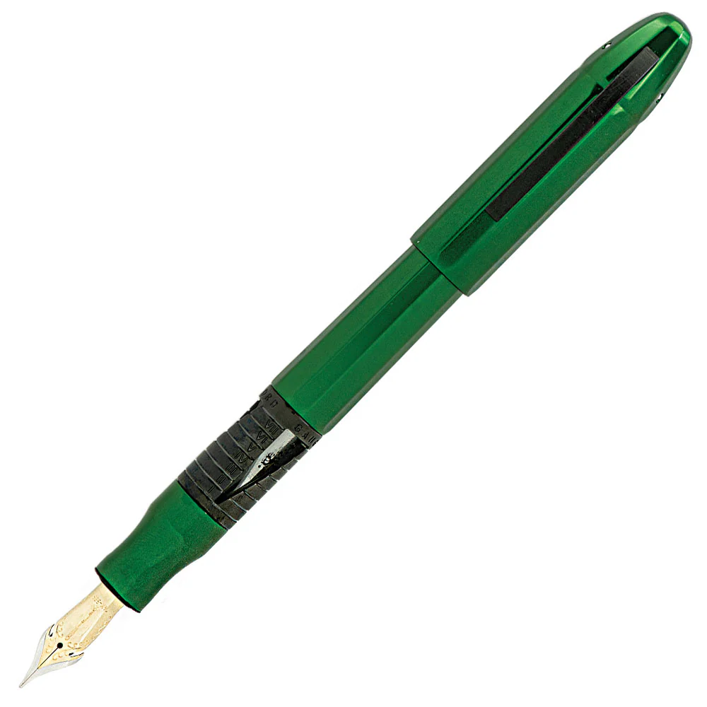 Conklin Nozac Classic Fountain Pen 125th Anniversary Edition Green with Black Trim