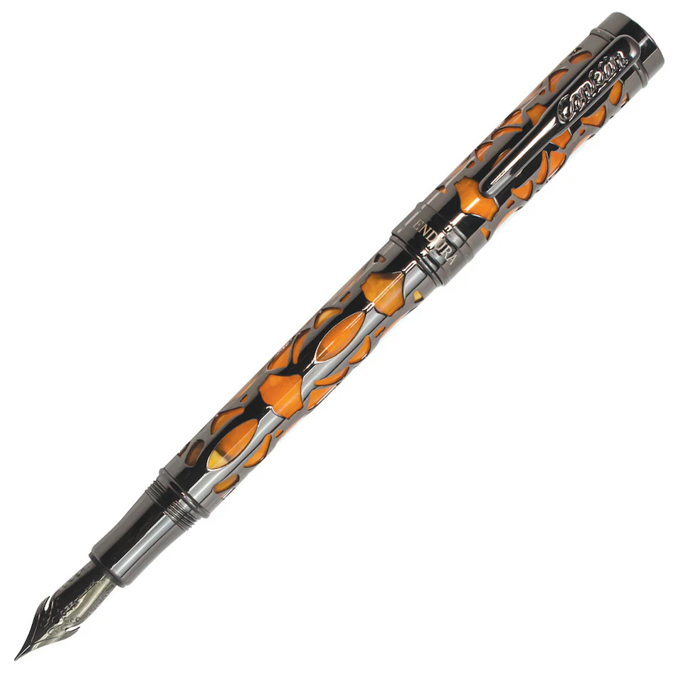 Conklin Endura Deco Crest Fountain Pen Orange