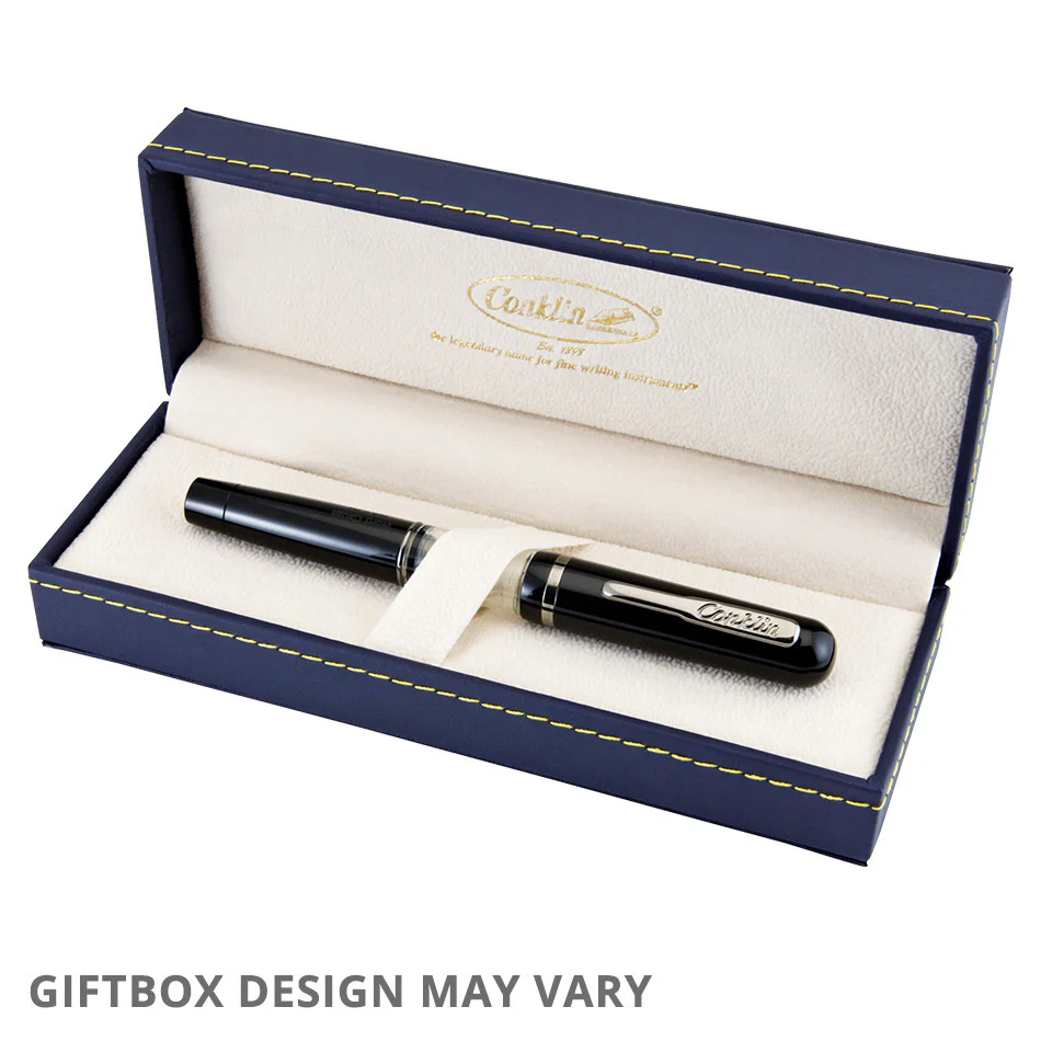Conklin Heritage Word Gauge Fountain Pen Blue - Image 3