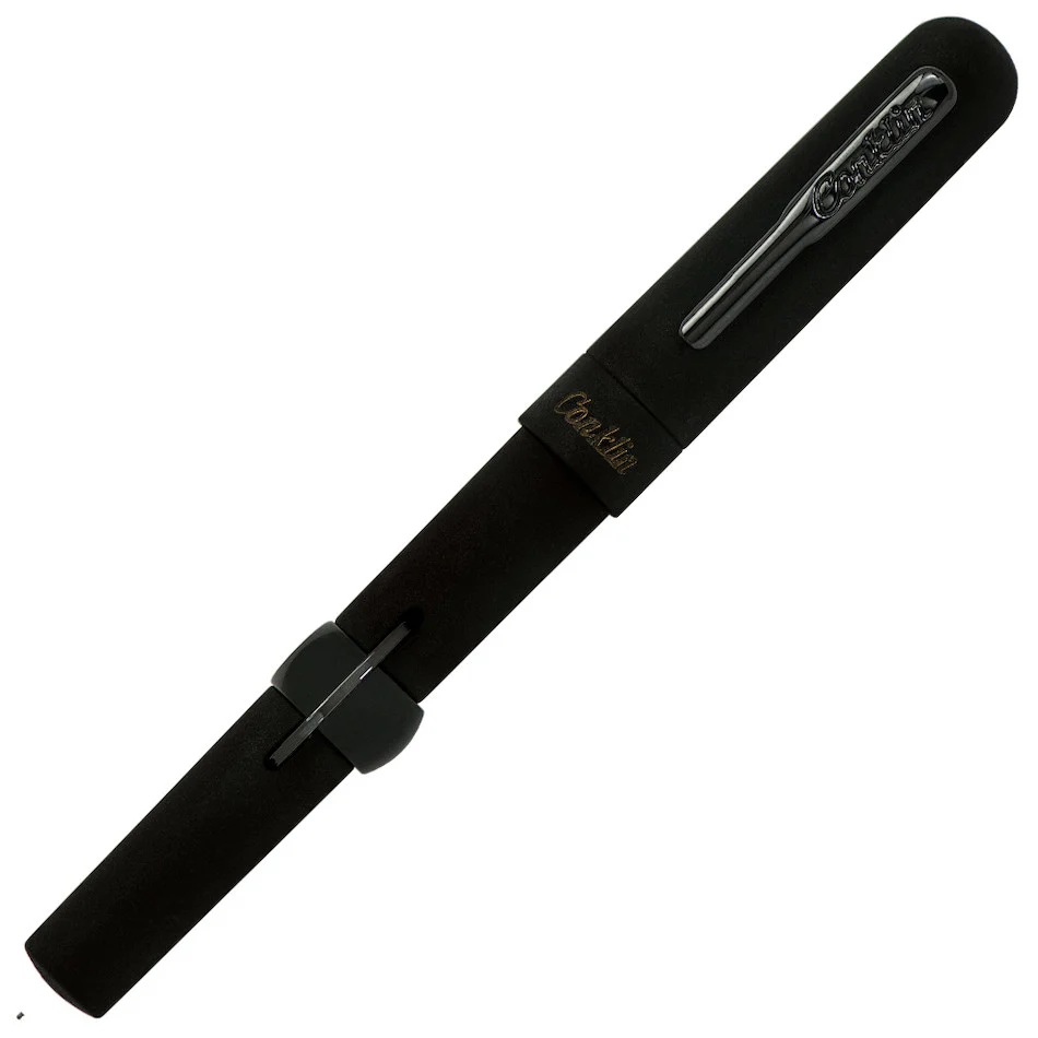 Conklin Mark Twain Crescent Filler 1898 Fountain Pen Limited Edition Superblack Gunmetal - Image 3