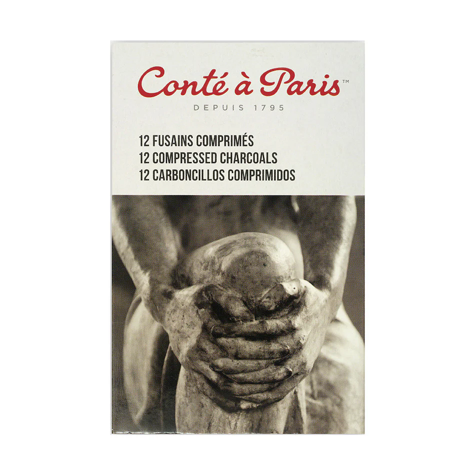 Conté à Paris Compressed Charcoal Set of 12 Assorted