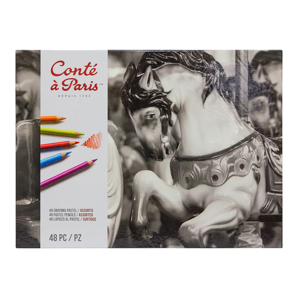Conté à Paris Pastel Pencil Box of 48 Assorted - Image 2
