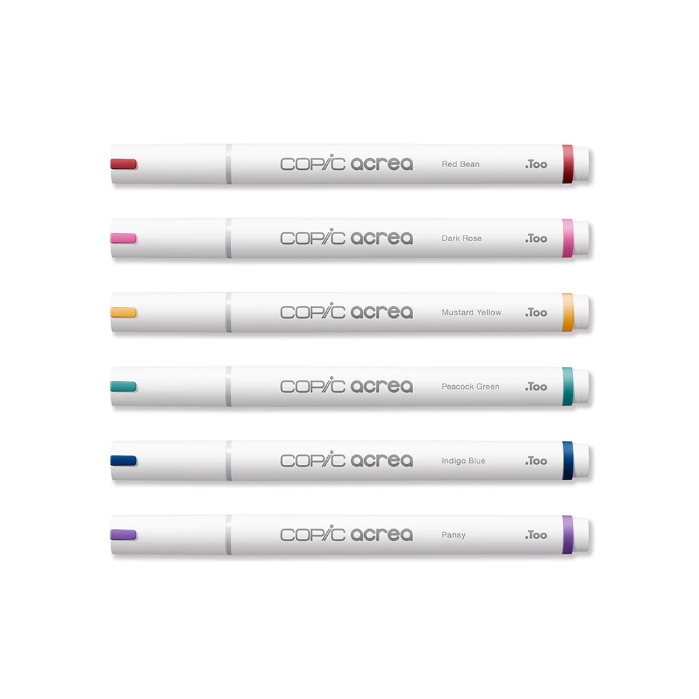 Copic Acrea Paint Marker Set of 6 Deep Colours - Image 7