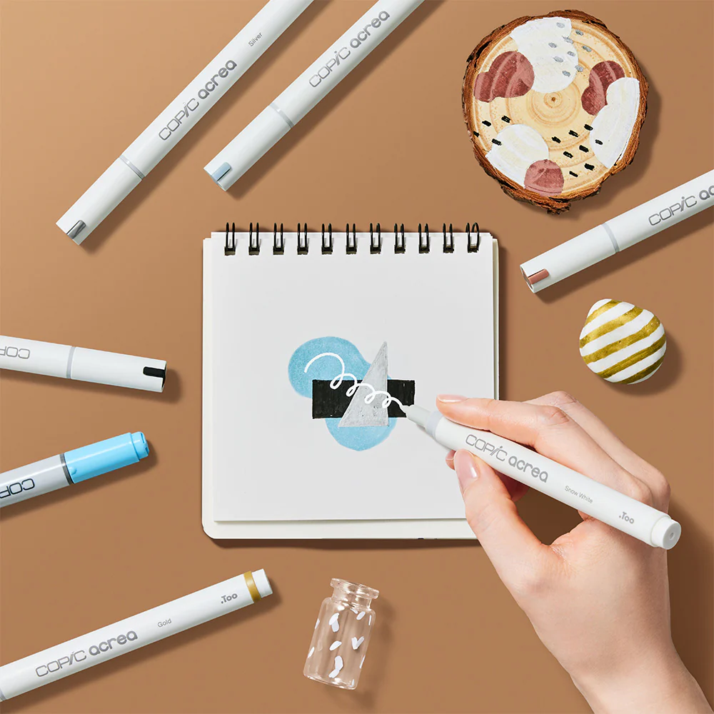 Copic Acrea Paint Marker Set of 6 Essential Colours - Image 2