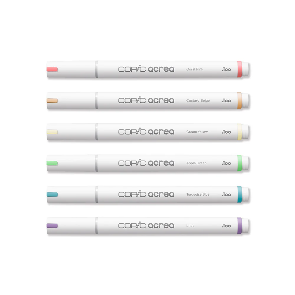 Copic Acrea Paint Marker Set of 6 Light Colours - Image 6