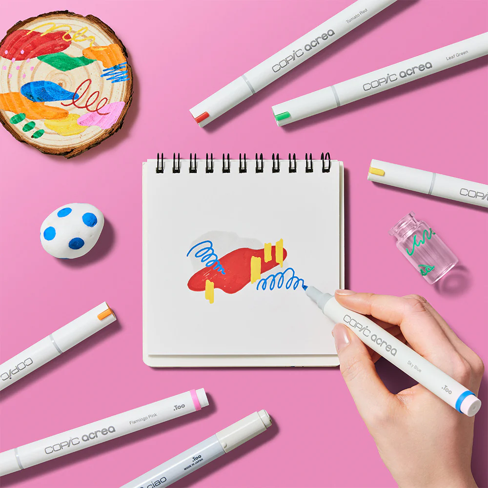 Copic Acrea Paint Marker Set of 6 Vivid Colours - Image 2