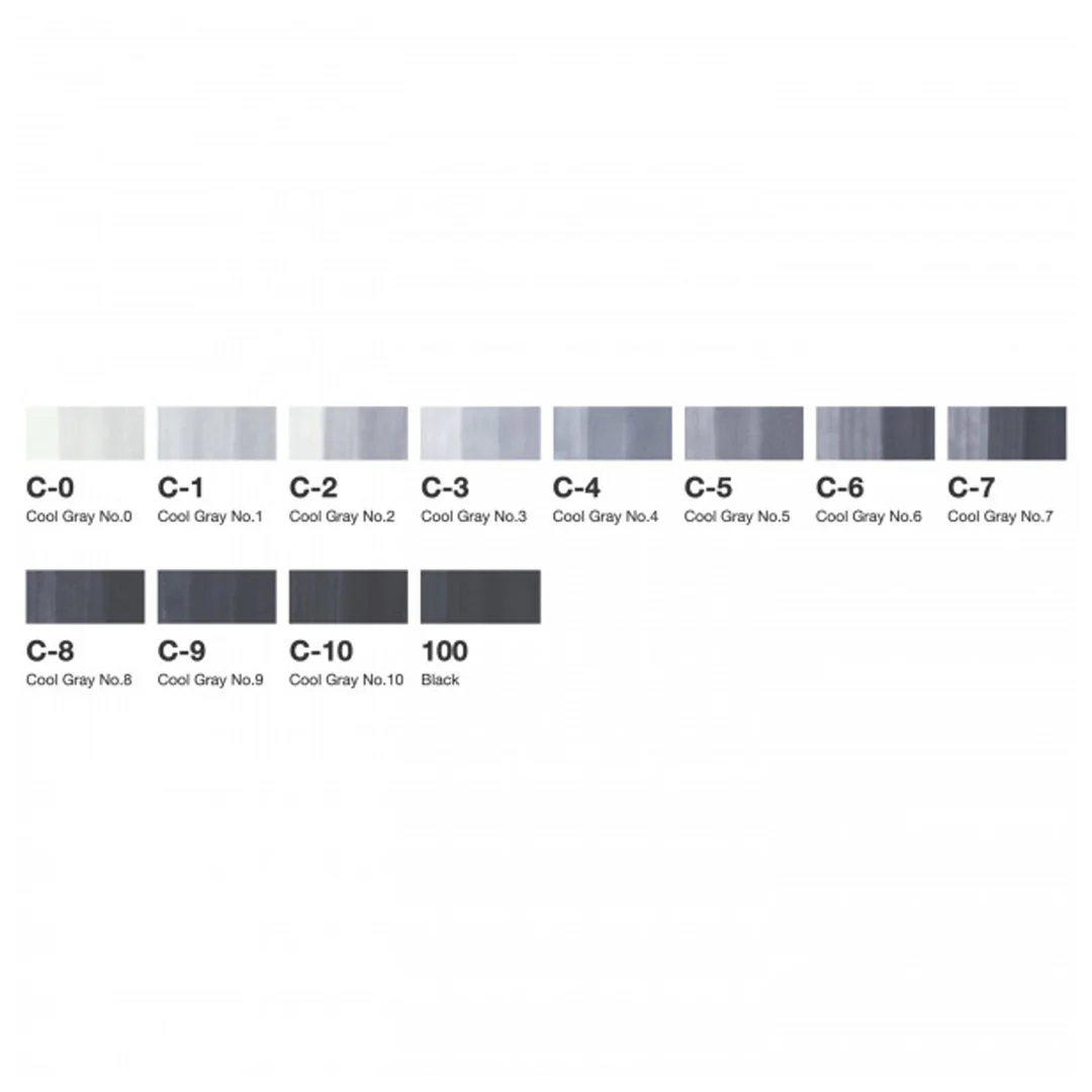 Copic Classic Marker Set of 12 Cool Grey - Image 2