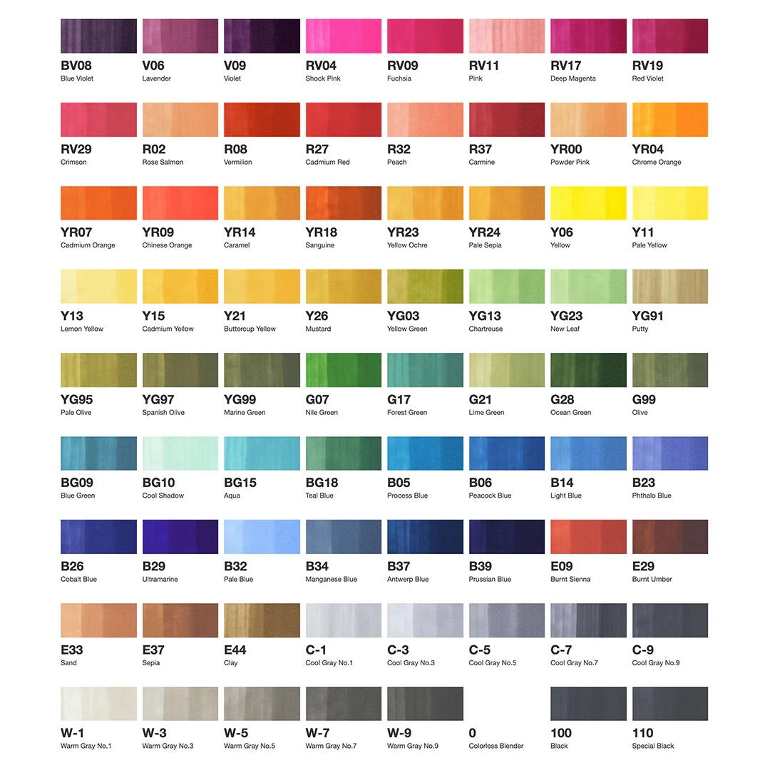 Copic Classic Marker Pen Set of 72 - Image 5