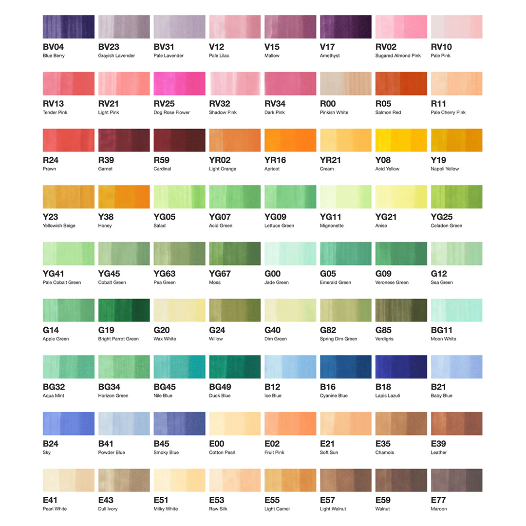 Copic Classic Marker Pen Set of 72 - Image 9