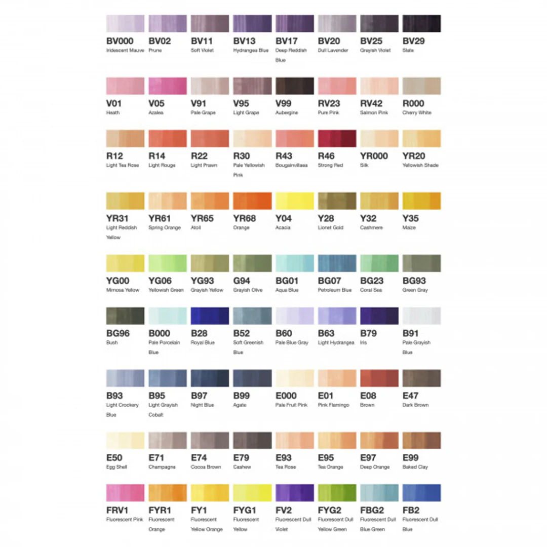 Copic Sketch Marker Pen Set of 72 - Image 12