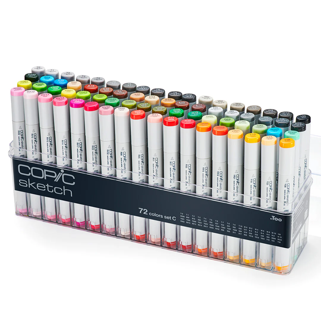 Copic Sketch Marker Pen Set of 72 - Image 7