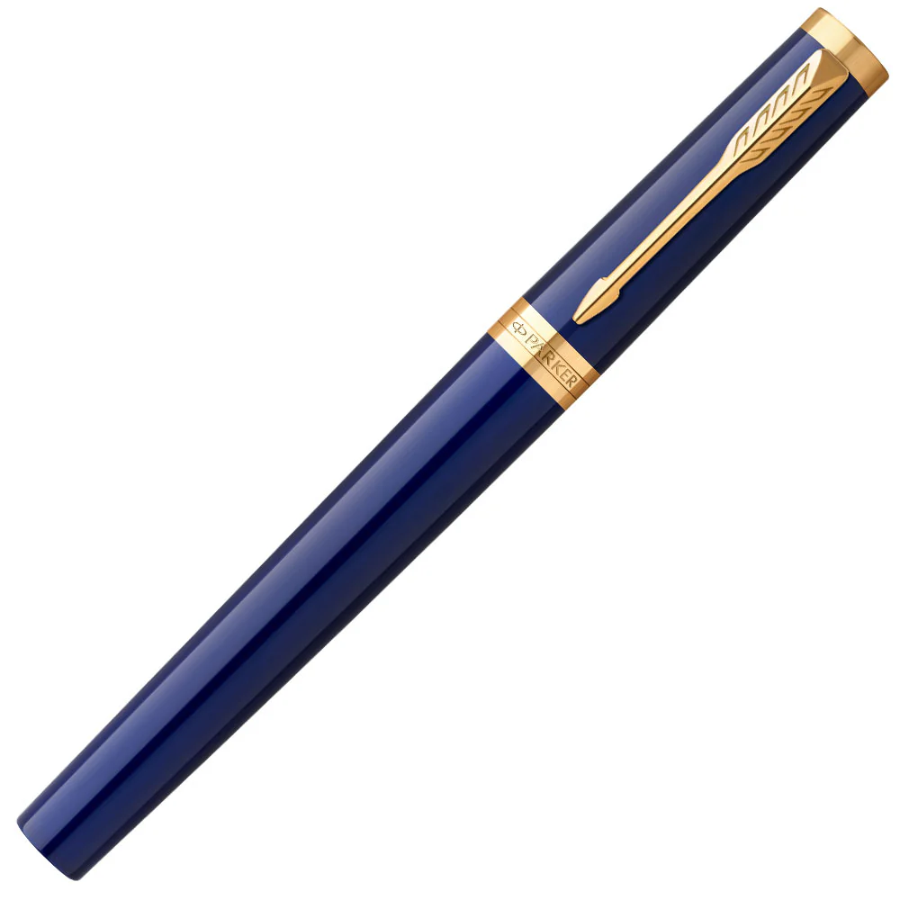 Parker Ingenuity Fountain Pen Blue with Gold Trim - Image 3