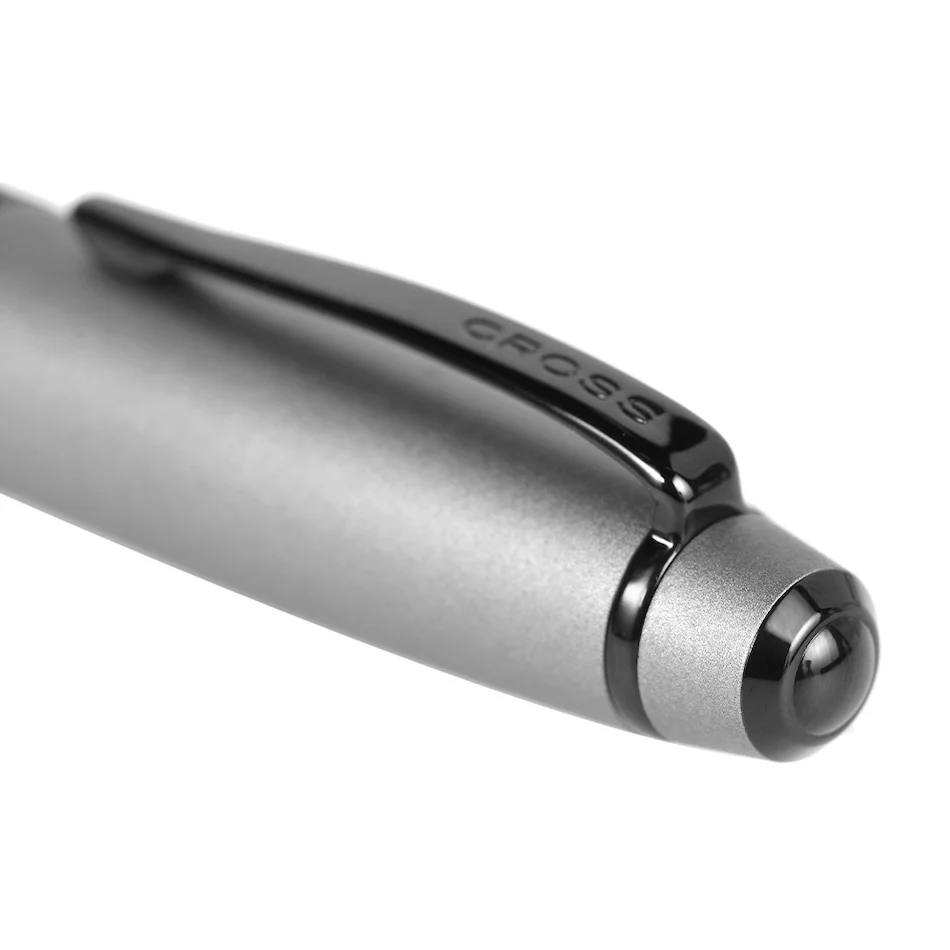 Cross Bailey Fountain Pen Grey Lacquer with Black Trim - Image 3