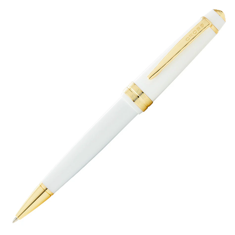 Cross Bailey Light Ballpoint Pen White with Gold Trim