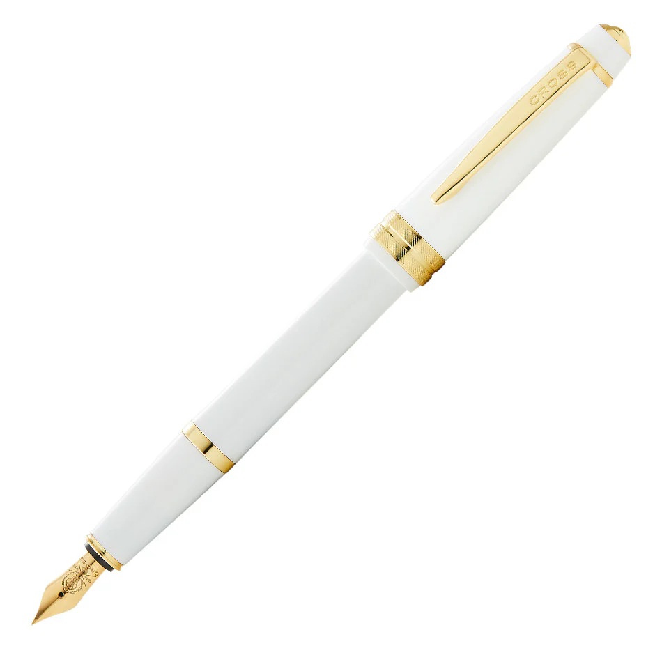 Cross Bailey Light Fountain Pen White with Gold Trim