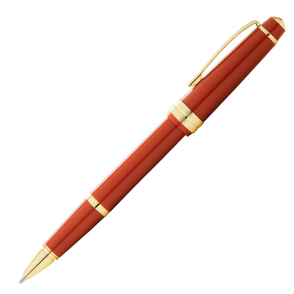 Cross Bailey Light Rollerball Pen Amber with Gold Trim - Image 2