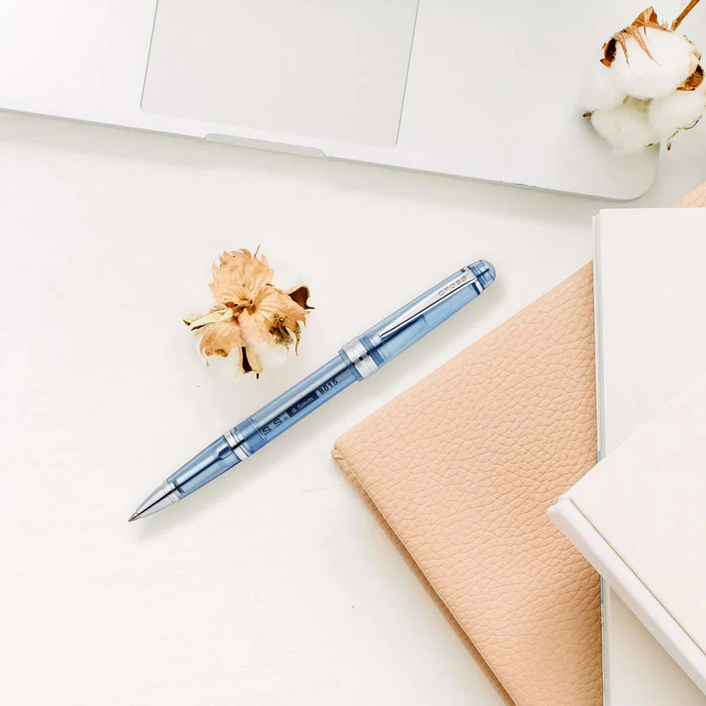Cross Bailey Light Translucent Blue Resin Rollerball Pen - Image 2