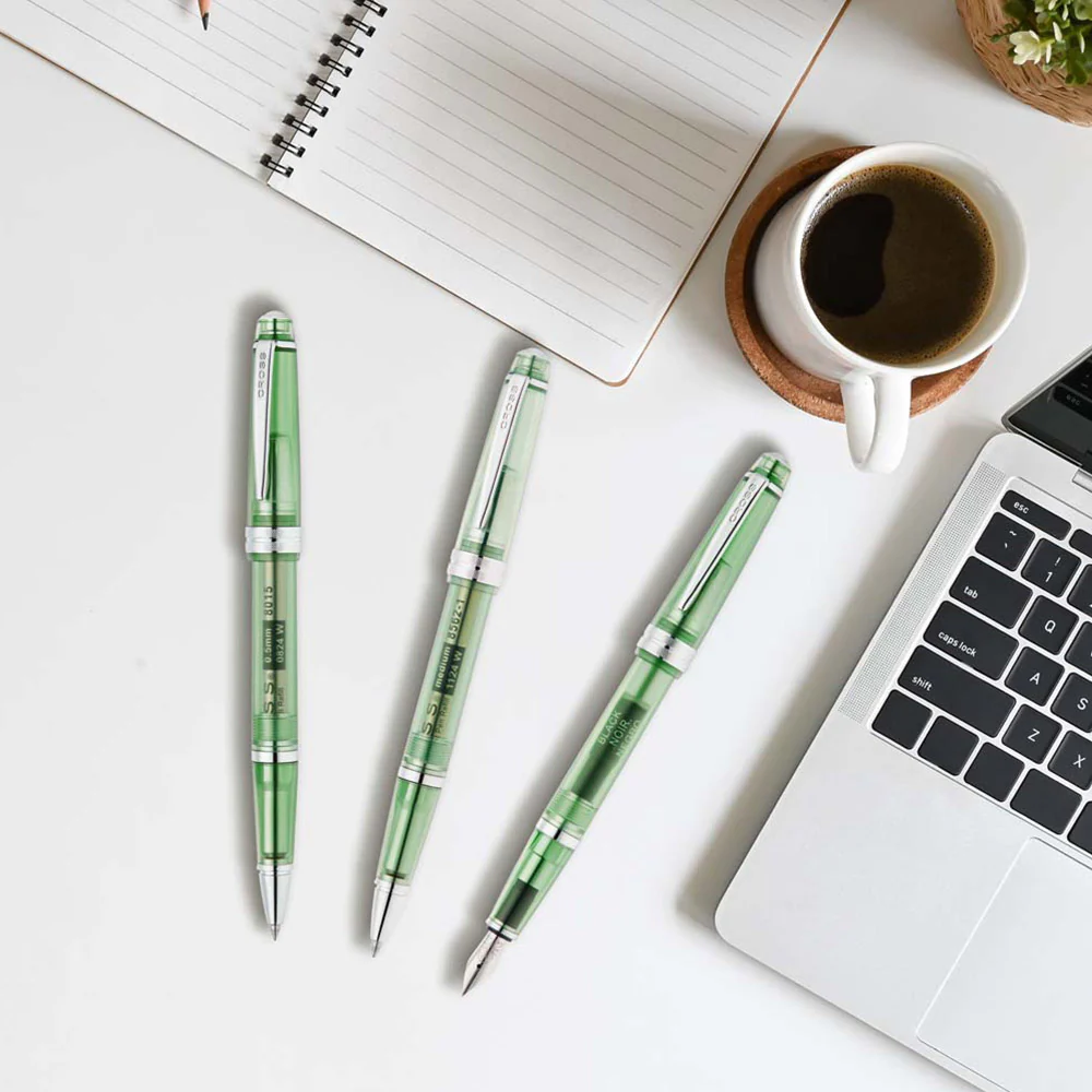 Cross Bailey Light Translucent Green Resin Ballpoint Pen - Image 6