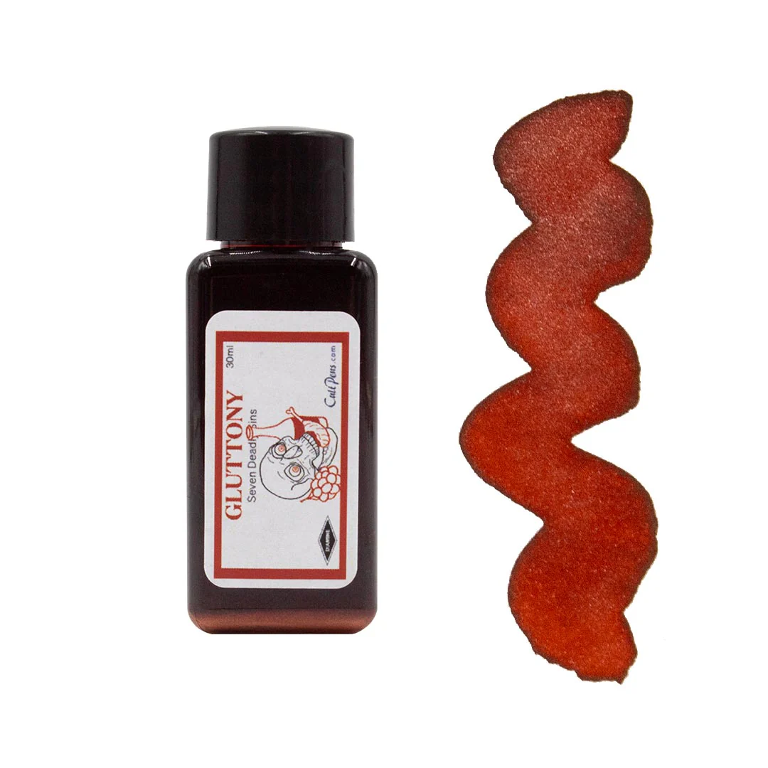Cult Pens Exclusive 7 Deadly Sins Fountain Pen Ink by Diamine 30ml - Image 10