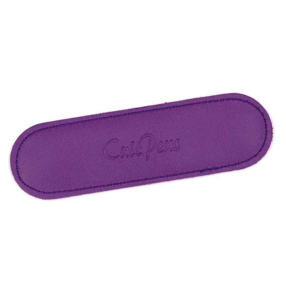 Cult Pens Exclusive Eco Leather Pen Pouch for One Sport Pen by Kaweco Purple - Image 3