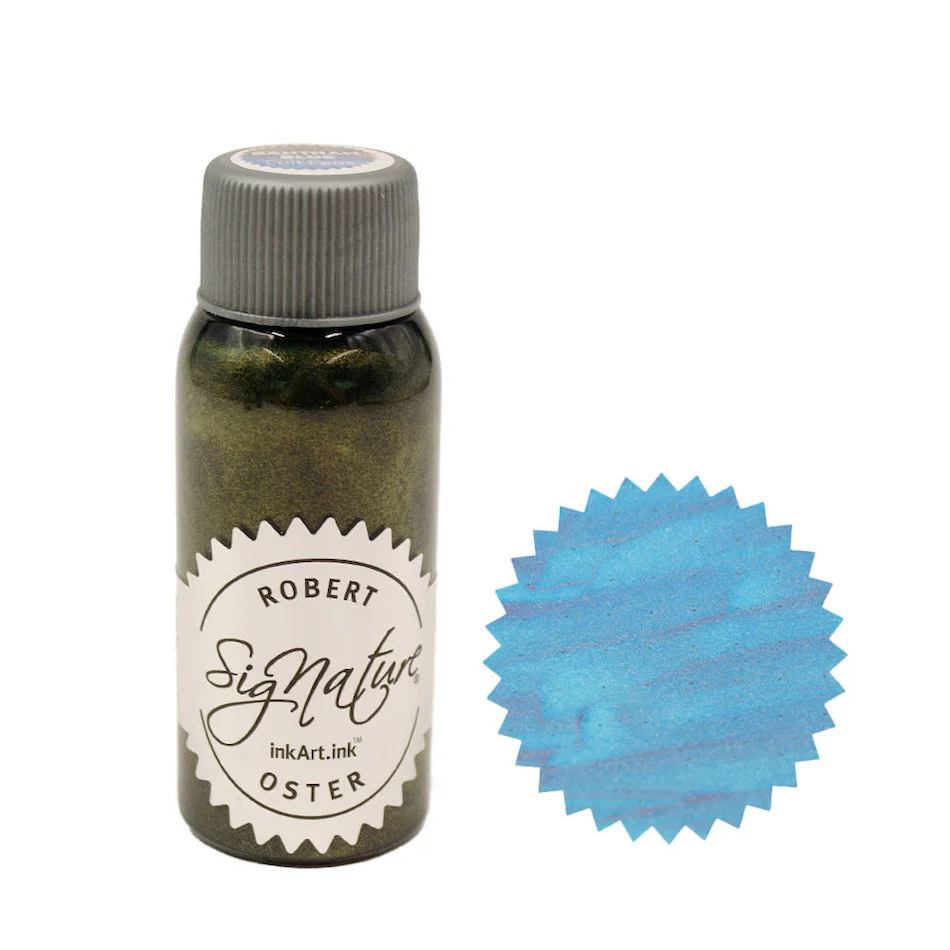Cult Pens Exclusive Shake n Shimmy Dipping Ink by Robert Oster 50ml Limited Edition Bantham Blue Dip