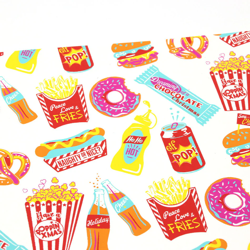 Cult Pens x Vivd Wrapping Paper Handmade Christmas Wrapping Paper Collection Brights - Image 3