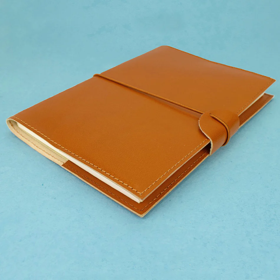 Cult Pens A5 Leather Refillable Cover Tan - Image 4