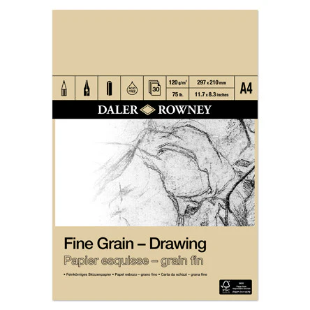 Daler-Rowney Fine Grain Drawing Pad A4